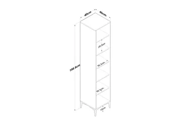 Manorma Highboard - Hvit - Oppbevaring - Skap - Oppbevaringsskap