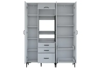 Manorma Highboard - Hvit - Oppbevaring - Skap - Oppbevaringsskap