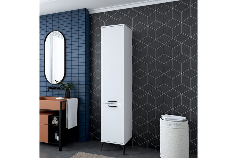 Manorma Highboard - Hvit - Oppbevaring - Skap - Oppbevaringsskap