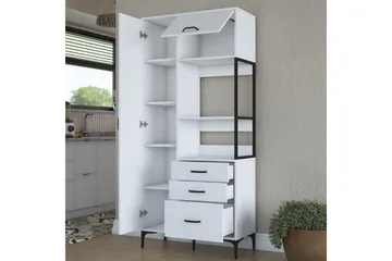 Manorma Highboard - Hvit - Oppbevaring - Skap - Oppbevaringsskap