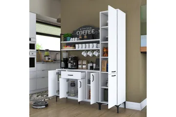 Manorma Highboard - Hvit - Oppbevaring - Skap - Oppbevaringsskap