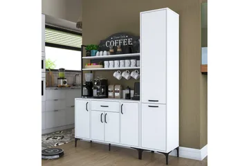 Manorma Highboard - Hvit - Oppbevaring - Skap - Oppbevaringsskap