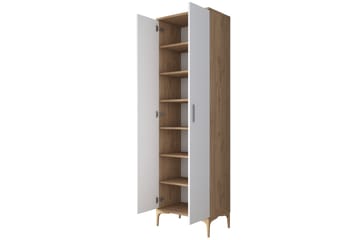 Manorma Highboard - Valnøtt/Hvit - Oppbevaring - Skap - Oppbevaringsskap