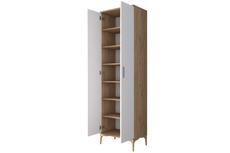 Manorma Highboard - Valnøtt/Hvit - Oppbevaring - Skap - Oppbevaringsskap