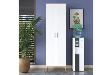 Manorma Highboard - Valnøtt/Hvit - Oppbevaring - Skap - Oppbevaringsskap