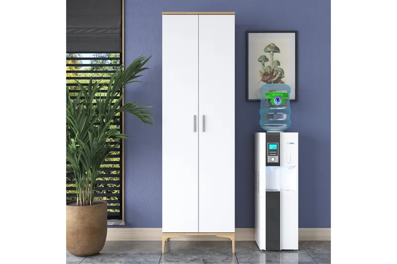 Manorma Highboard - Valnøtt/Hvit - Oppbevaring - Skap - Oppbevaringsskap