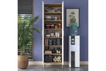 Manorma Highboard - Valnøtt/Hvit - Oppbevaring - Skap - Oppbevaringsskap