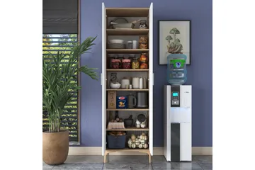 Manorma Highboard - Valnøtt/Hvit - Oppbevaring - Skap - Oppbevaringsskap