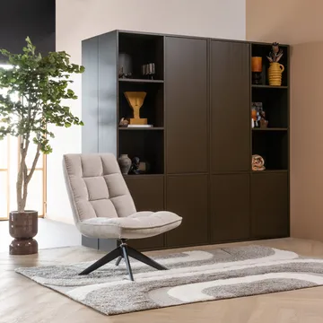 Oppbevaringsskap Meggy 215 cm - Mellombrun - Oppbevaring - Skap - Oppbevaringsskap