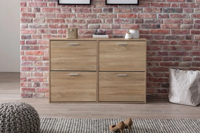 Metia Skoskap 120x24 cm - Brun - Oppbevaring - Skap - Oppbevaringsskap