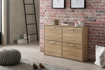 Metia Skoskap 120x24 cm - Brun - Oppbevaring - Skap - Oppbevaringsskap