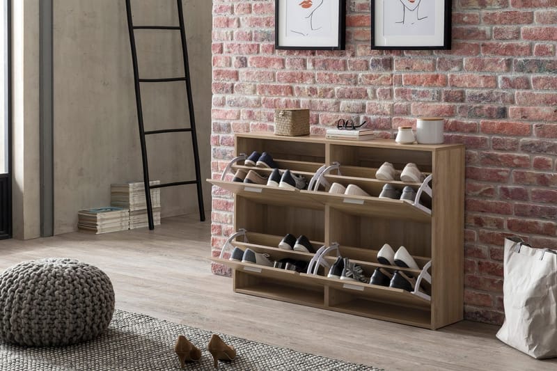 Metia Skoskap 120x24 cm - Brun - Oppbevaring - Skap - Oppbevaringsskap