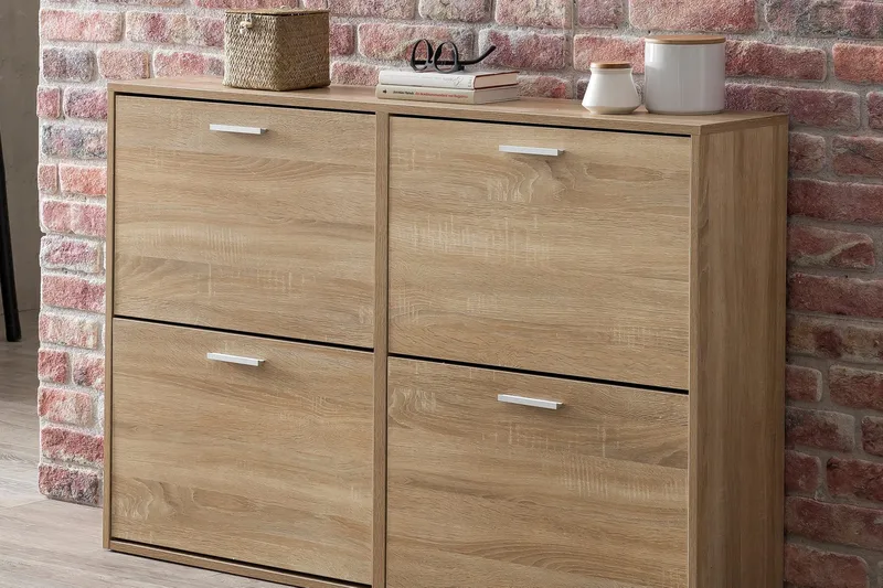 Metia Skoskap 120x24 cm - Brun - Oppbevaring - Skap - Oppbevaringsskap