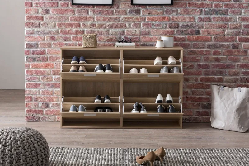 Metia Skoskap 120x24 cm - Brun - Oppbevaring - Skap - Oppbevaringsskap