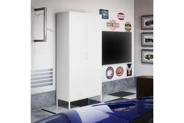 Mission District Highboard Hvit - Dorel Home - Oppbevaring - Skap - Oppbevaringsskap