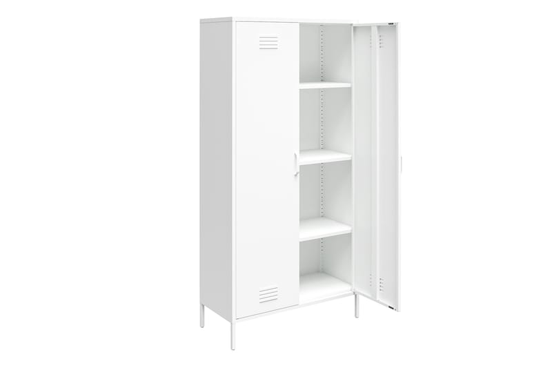 Mission District Highboard Hvit - Dorel Home - Oppbevaring - Skap - Oppbevaringsskap