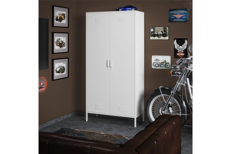 Mission District Highboard Hvit - Dorel Home - Oppbevaring - Skap - Oppbevaringsskap