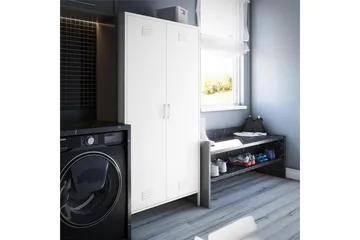 Mission District Highboard Hvit - Dorel Home - Oppbevaring - Skap - Oppbevaringsskap