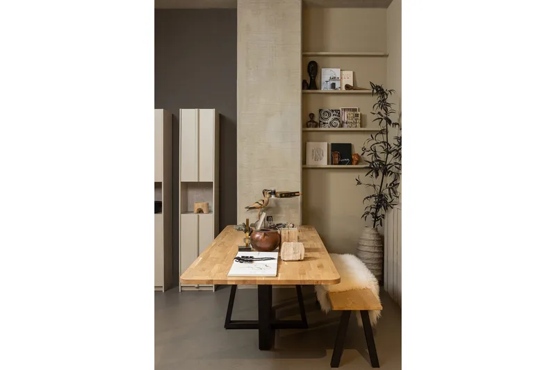 Morya Høyskap - Beige - Oppbevaring - Skap - Oppbevaringsskap