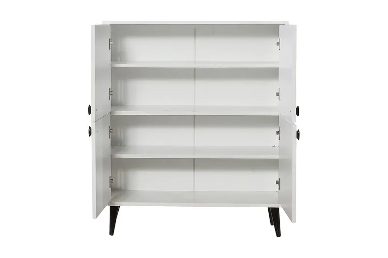 Multi Purpose Cabinet Hvit|Svart - Hvit/Svart/Gul - Oppbevaring - Skap - Oppbevaringsskap