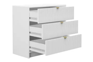 Novaj Høy kommode 80x40x75 cm i tre med oppbevaringsskuffer - sort - Oppbevaring - Skap - Oppbevaringsskap