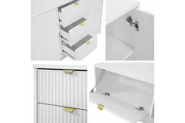 Novaj Høy kommode 80x40x75 cm i tre med oppbevaringsskuffer - sort - Oppbevaring - Skap - Oppbevaringsskap