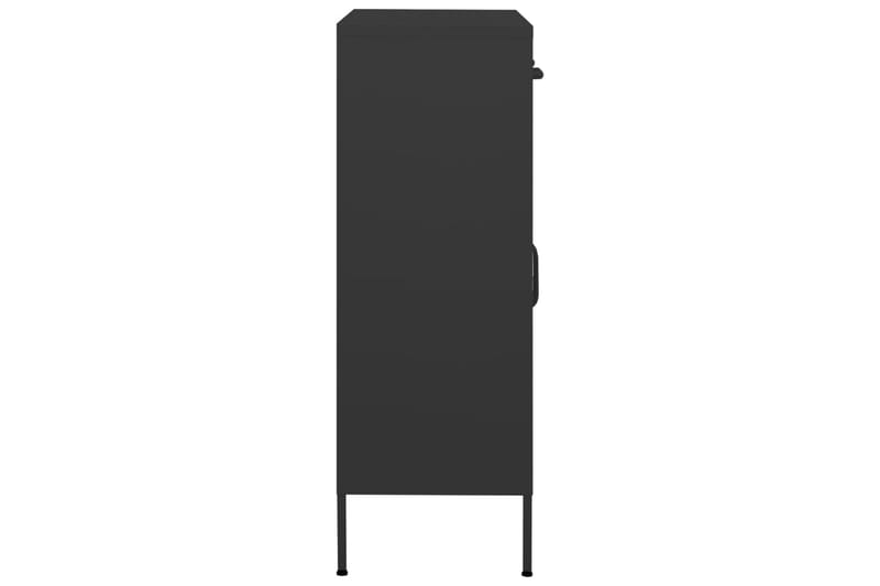 Oppbevaringsskap antrasitt 80x35x101,5 cm stål - Antrasittgrå - Oppbevaringsskap - Klesskap & skifterom
