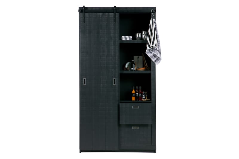 Oppbevaringsskap Celiette 122 cm - Svart Furu - Oppbevaring - Skap - Oppbevaringsskap