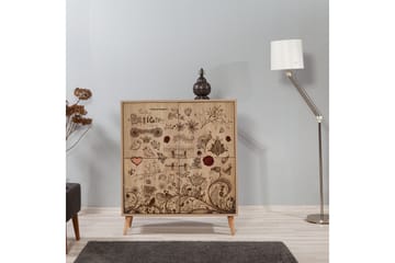 Oppbevaringsskap Gillberga 111 cm - Brun - Oppbevaring - Skap - Oppbevaringsskap