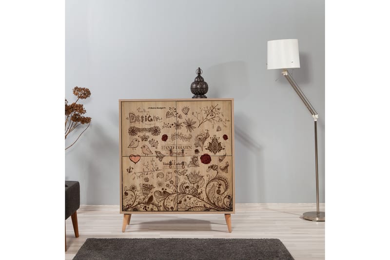 Oppbevaringsskap Gillberga 111 cm - Brun - Oppbevaring - Skap - Oppbevaringsskap