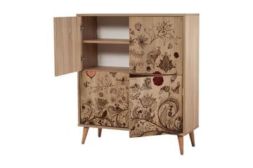 Oppbevaringsskap Gillberga 111 cm - Brun - Oppbevaring - Skap - Oppbevaringsskap