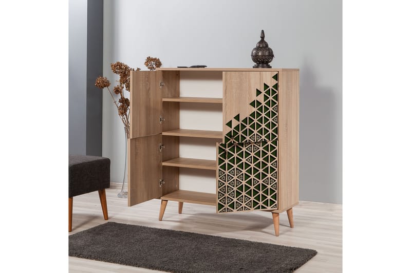 Oppbevaringsskap Gillberga 111 cm - Brun - Oppbevaring - Skap - Oppbevaringsskap