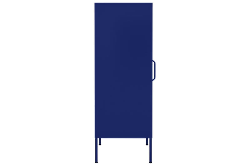 Oppbevaringsskap marineblå 42,5x35x101,5 cm stål - Blå - Oppbevaringsskap - Klesskap & skifterom