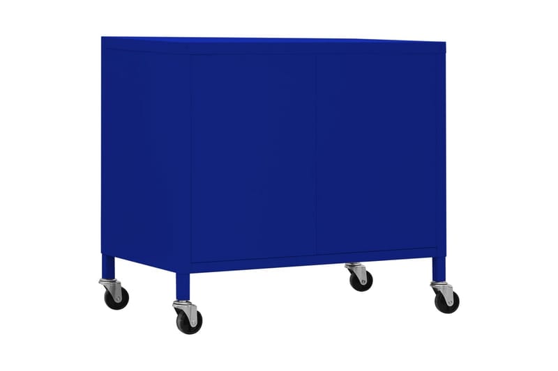 Oppbevaringsskap marineblå 60x35x49 cm stål - Blå - Oppbevaringsskap - Klesskap & skifterom