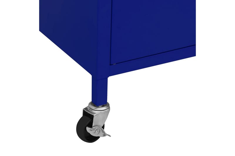 Oppbevaringsskap marineblå 60x35x49 cm stål - Blå - Oppbevaringsskap - Klesskap & skifterom
