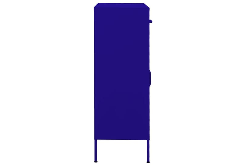 Oppbevaringsskap marineblå 80x35x101,5 cm stål - Blå - Oppbevaringsskap - Klesskap & skifterom