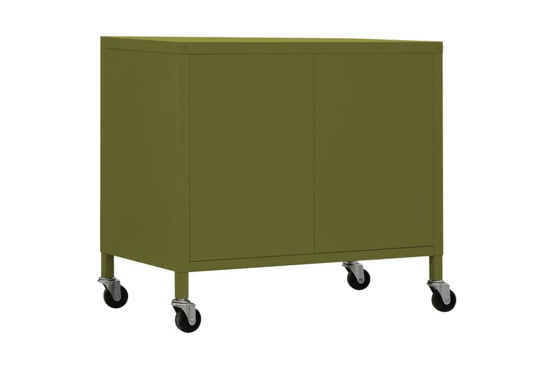 Oppbevaringsskap olivengrønn 60x35x49 cm stål - grønn - Oppbevaringsskap - Klesskap & skifterom