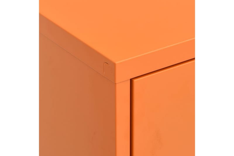 Oppbevaringsskap oransje 80x35x101,5 cm stål - Oransj - Oppbevaringsskap - Klesskap & skifterom