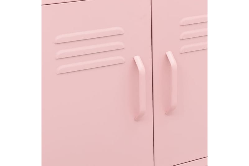 Oppbevaringsskap rosa 60x35x49 cm stål - Rosa - Oppbevaringsskap - Klesskap & skifterom