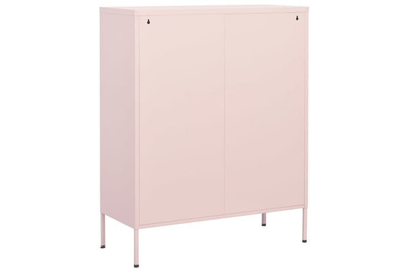 Oppbevaringsskap rosa 80x35x101,5 cm stål - Rosa - Oppbevaringsskap - Klesskap & skifterom