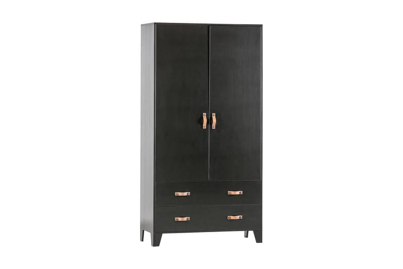 Oppbevaringsskap Shirrell 98x190 cm - Svart - Oppbevaring - Skap - Oppbevaringsskap