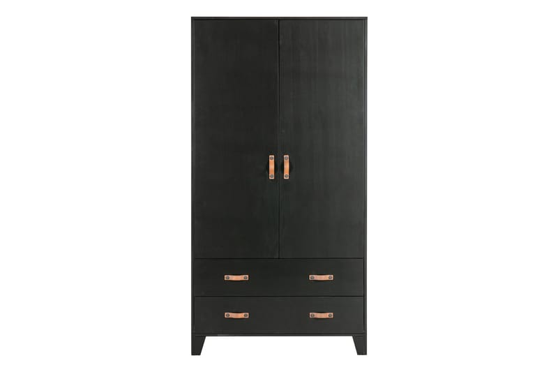 Oppbevaringsskap Shirrell 98x190 cm - Svart - Oppbevaring - Skap - Oppbevaringsskap