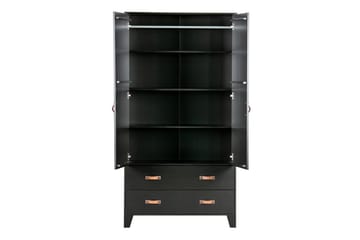 Oppbevaringsskap Shirrell 98x190 cm - Svart - Oppbevaring - Skap - Oppbevaringsskap