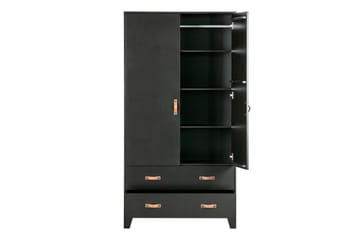 Oppbevaringsskap Shirrell 98x190 cm - Svart - Oppbevaring - Skap - Oppbevaringsskap