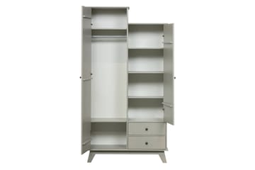 Oppbevaringsskap Southwick 98x190 cm - Offwhite - Oppbevaring - Skap - Oppbevaringsskap