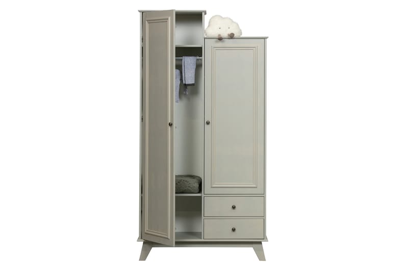 Oppbevaringsskap Southwick 98x190 cm - Offwhite - Oppbevaring - Skap - Oppbevaringsskap