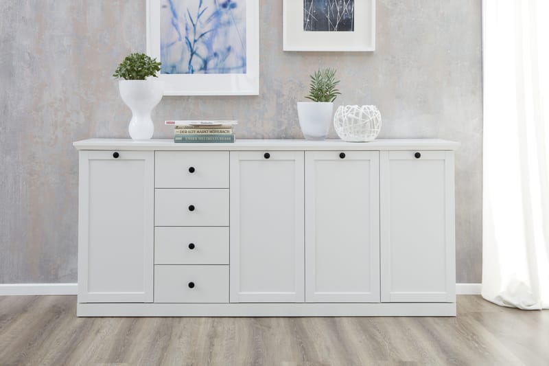 Oppbevarinsskap Stenstorp 195 cm - Hvit - Oppbevaringsskap