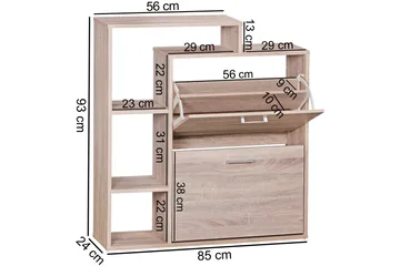 Pause Skoskap - Brun - Oppbevaring - Skap - Oppbevaringsskap