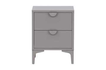 Piring Skapkommode med to skuffer 45x40x52 cm - Lysegrå - Oppbevaring - Skap - Oppbevaringsskap