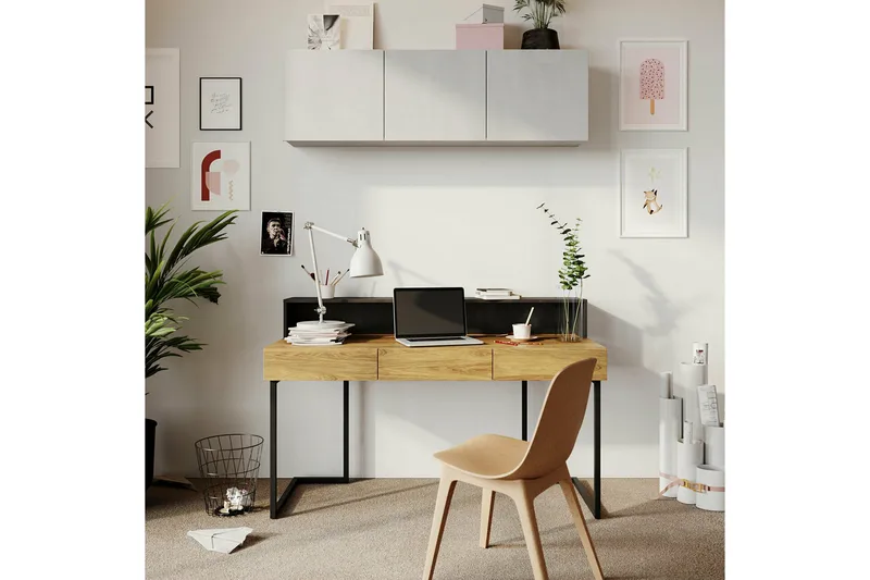 Rathmore Highboard Ljusgrå - Oppbevaring - Skap - Oppbevaringsskap